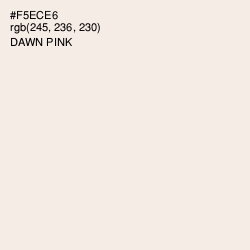 #F5ECE6 - Dawn Pink Color Image